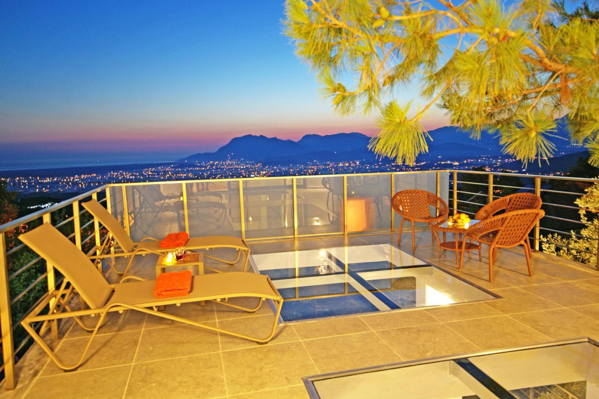 Villa With A Private Heated Pool, Jacuzzi, Overlooking Spectacular Views Of The Sea Kas Exterior foto